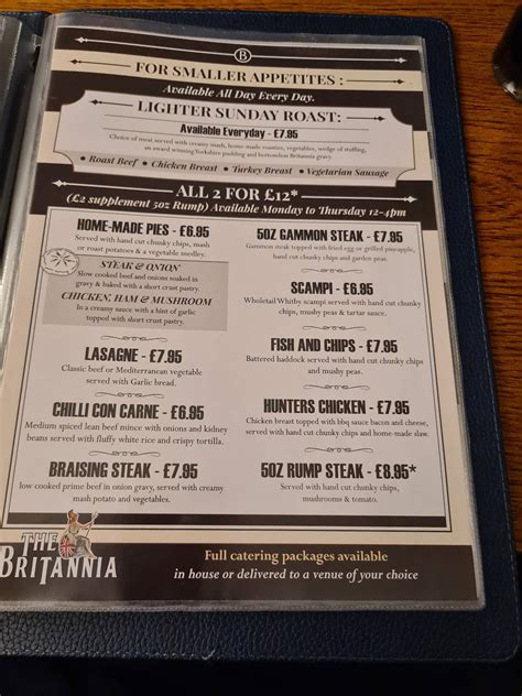 britannia pub pudsey menu <i> Updated on 23/06/2023 </i>